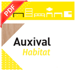 Catálogo Hábitat de Auxival: muebles auxiliares, mesas y recibidores