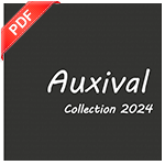 Catálogo Novedades 2024 de Auxival: muebles auxiliares, recibidores, vitrinas, mesas y sillas