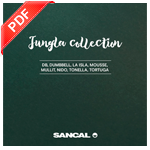 Catálogo Colección Jungla de Sancal: muebles auxiliares de diseño como sofás, butacas, mesas, sillas y taburetes