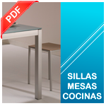 Catálogo Sillas, Mesas y Cocinas de Simeco: mesas de madera, sillas metálicas, sillas de madera, taburetes y asientos en general para hostelería y cocinas