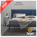 Catálogo Colección Dream de Target Point: camas y complementos modernos para dormitorios