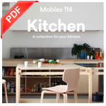 Catálogo Kitchen de Mobles 114: mobiliario moderno para cocinas, a destacar sillas, taburetes, mesas y estanterías