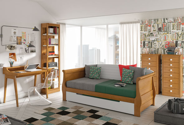 Dormitorios Juveniles de estilo Colonial en Muebles Valencia, tu tienda de muebles en Madrid