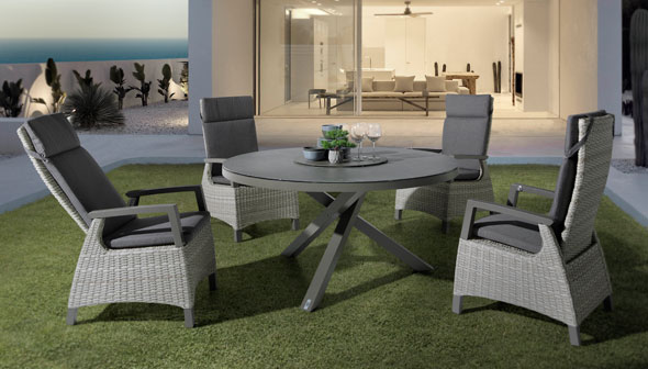 Muebles de jardín y terraza fabricados en Rattan en Muebles Valencia, tu tienda de muebles en Madrid