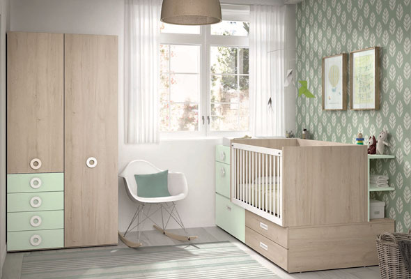 Cunas convertibles para habitaciones Infantiles en Muebles Valencia, tu tienda de muebles en Madrid