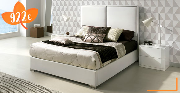 Promoción de la cama tapizada Andrea de LD Camas en Muebles Valencia
