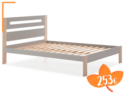 Promoción de la cama de madera Keisly de Marckerick en tu tienda de colchones en Madrid