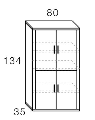 Módulos con puertas para salones de Ramis