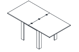 medida mesa extendida