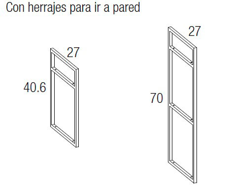 Medidas de los soportes para estanterías de Arasanz para habitaciones juveniles