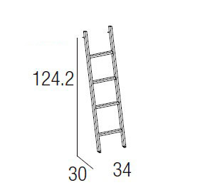 Medidas de las escaleras para literas de Arasanz para habitaciones juveniles