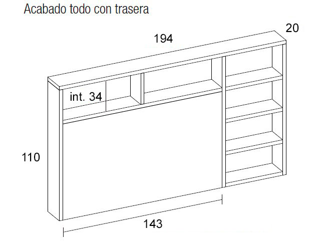 Medidas de los cabezales de Arasanz para habitaciones juveniles