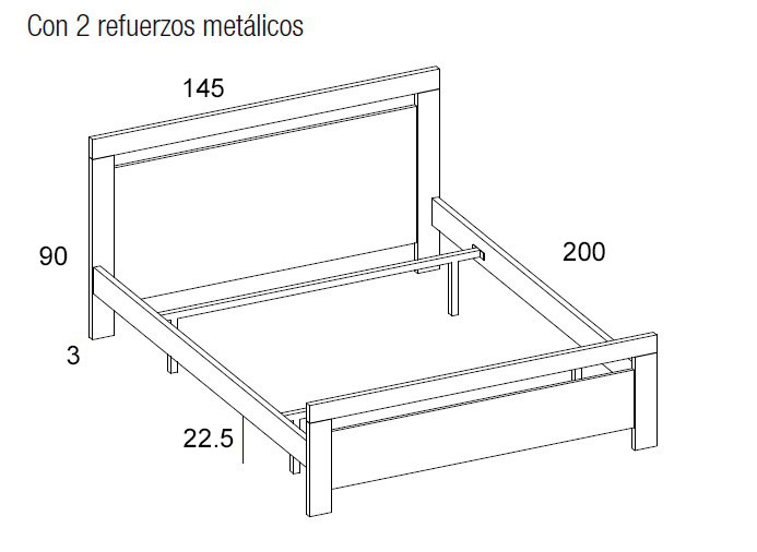 Medidas de las camas de Arasanz para habitaciones juveniles