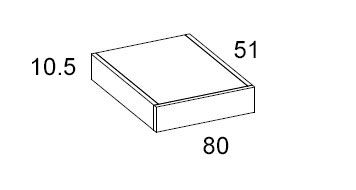 Medidas de los módulos con 1 cajón de Arasanz para habitaciones juveniles
