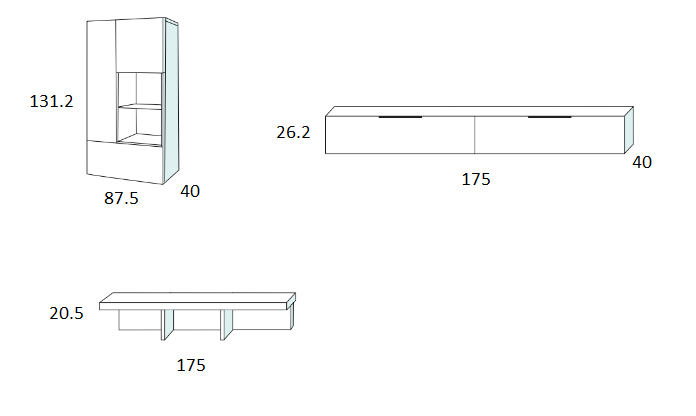 medidas salón minimalista canoil