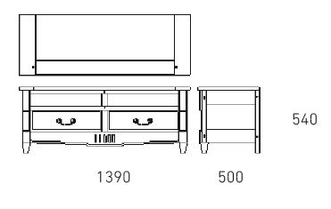 Mueble de TV de estilo vintage para salón de Antoine Morel (Les Histoires d'Alice)