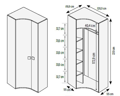 Armarios para habitaciones juveniles de Muebles Orts