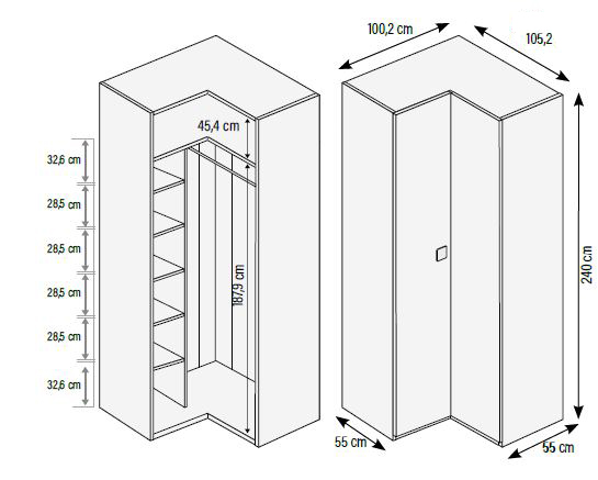 Armarios para habitaciones juveniles de Muebles Orts