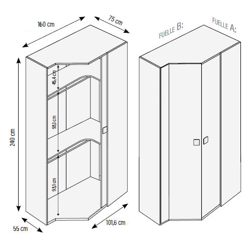 Armarios para habitaciones juveniles de Muebles Orts