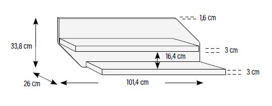 Estantes de pared para habitaciones juveniles de Muebles Orts