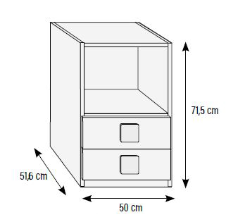 Cajoneras de escritorios para habitaciones juveniles de Muebles Orts