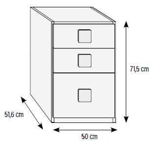 Cajoneras de escritorio para habitaciones juveniles de Muebles Orts