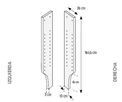 Laterales de librerías para habitaciones juveniles de Muebles Orts