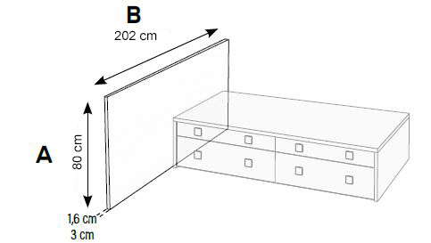 Traseras de camas elevables para habitaciones juveniles de Muebles Orts