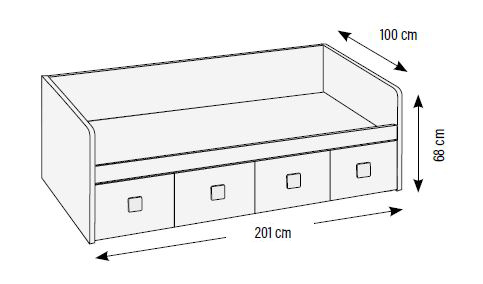 Camas compactar para habitaciones juveniles de Muebles Orts