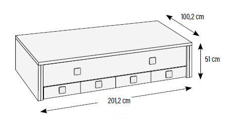 Camas compactas para habitaciones juveniles de Muebles Orts