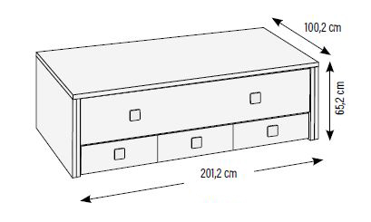 Camas compactas para habitaciones juveniles de Muebles Orts