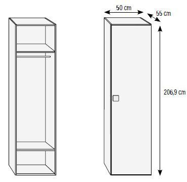 Armarios para habitaciones juveniles de Muebles Orts