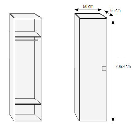 Armarios para habitaciones juveniles de Muebles Orts