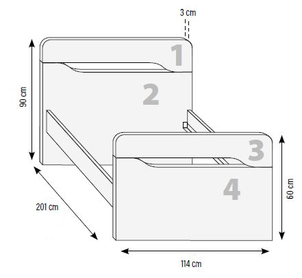 Camas para habitaciones juveniles de Muebles Orts