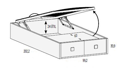 Camas elevables para habitaciones juveniles de Muebles Orts