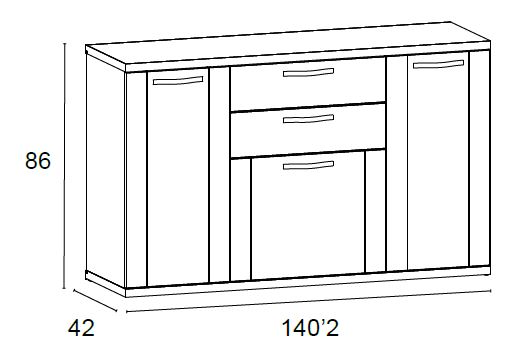 Aparador para salón de Muebles Orts