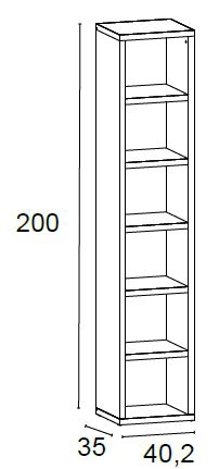 Estantería para salón de Muebles Orts