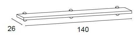 Estante de pared para salón de Muebles Orts