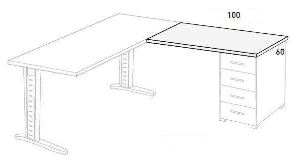 Ala de escritorio para teletrabajo de Muebles Orts