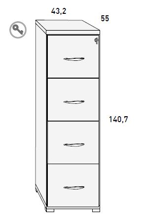 Archivador para teletrabajo de Muebles Orts