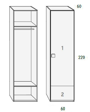 Armarios para habitaciones juveniles de Muebles Orts