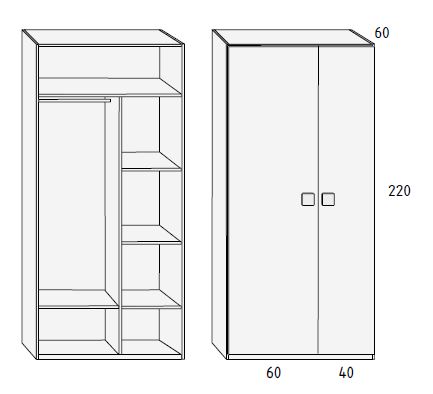 Armarios para habitaciones juveniles de Muebles Orts