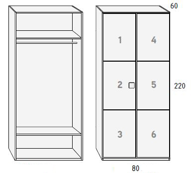 Armarios para habitaciones juveniles de Muebles Orts