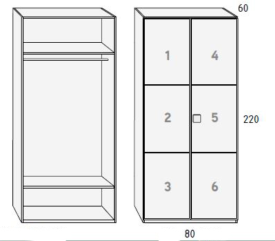 Armarios para habitaciones juveniles de Muebles Orts