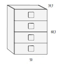 Módulos con cajones para habitaciones infantiles de Muebles Orts