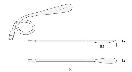 Lámparas USB de escritorio para habitaciones juveniles de Muebles Orts