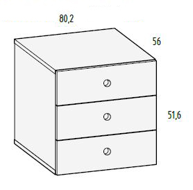 Cajonera de armarios para habitaciones juveniles de Muebles Orts