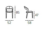 Medidas de las sillas de Target Point