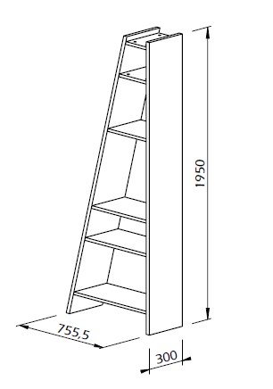 Medidas de la estantería Delta de Temahome
