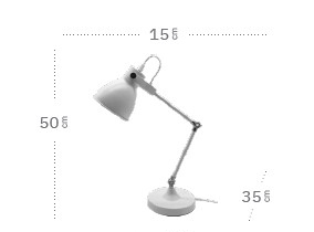 Medidas del flexo Igor de Fabrilamp